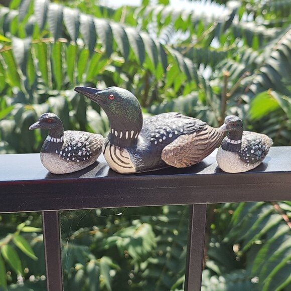 Duck Loon Figurines Resin Bird Decor Painted Animals Mallard Desk Decor - Picture 12 of 16